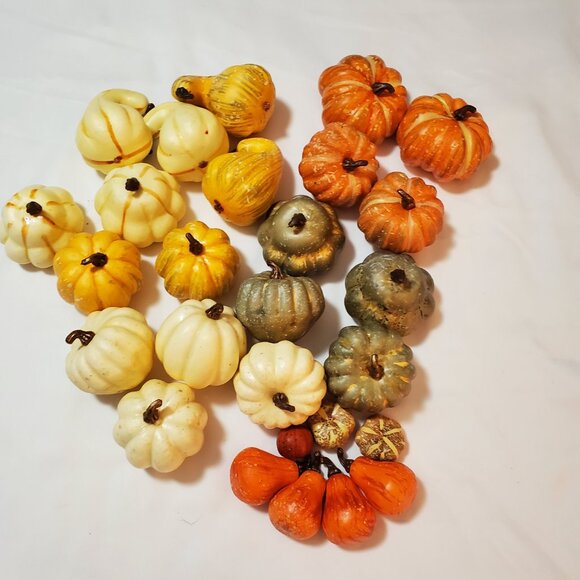 Lot of (27) Assorted Faux Rustic Fall Harvest for Your Autumn Display - Picture 5 of 7